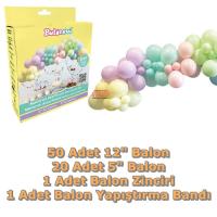 Balon Dekorasyon Seti Makaron