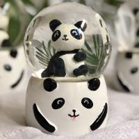 Müzikli Işıklı Sevimli Panda Kar Küresi