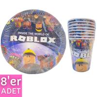 Roblox Karton Tabak Bardak Seti